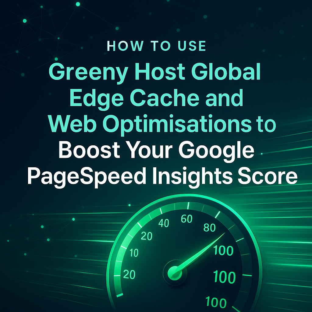 How to Use Greeny Host Global Edge Cache and Web Optimisations to Boost Your Google PageSpeed Insights Score